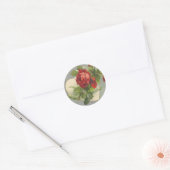  Roos bruiloft Ronde Sticker (Envelop)
