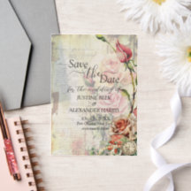 Roos bruiloft Save the Date