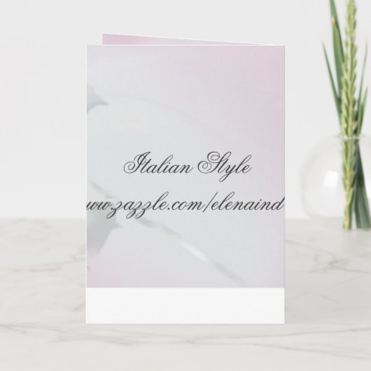 Roos bruiloft uitnodiging Kaart (Achterkant)