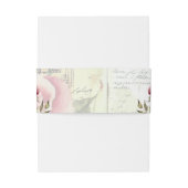  Roos bruiloft Uitnodigingen Wikkel (Achterkant Voorbeeld)