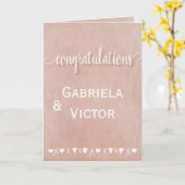 Roos bruiloft Verloving gefeliciteerd Kaart (Gele Bloem)