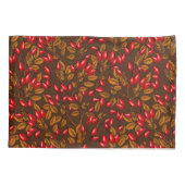 Roos, bruin en rood kussensloop (Achterkant-Links)