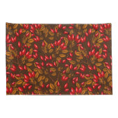 Roos, bruin en rood kussensloop (Achterkant-Rechts)