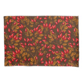 Roos, bruin en rood kussensloop (Voorkant-Links)