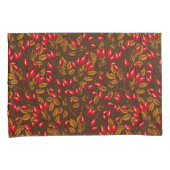 Roos, bruin en rood kussensloop (Voorkant-Rechts)