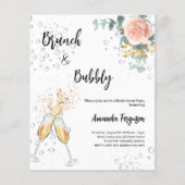 Roos Brunch Bubbly Uitnodiging van het Pensioenfee (Voorkant)