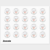 Roos Bubble Badlabel Ronde Sticker (Vel)