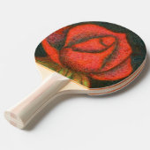 "Roos Bud #1" Ping Pong Paddle Tafeltennisbatje (Voorkant Gekanteld)