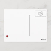 Roos Bud Briefkaart (Achterkant)