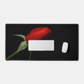 Roos Bud Liefde Elegante Artistieke Foto Bureaumat (Keyboard & Muis)