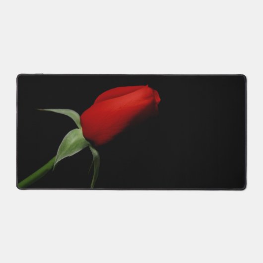 Roos Bud Liefde Elegante Artistieke Foto Bureaumat (Voorkant)