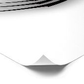 "Roos Bud Thorns Abstraction" Glanzend Poster (Hoek)