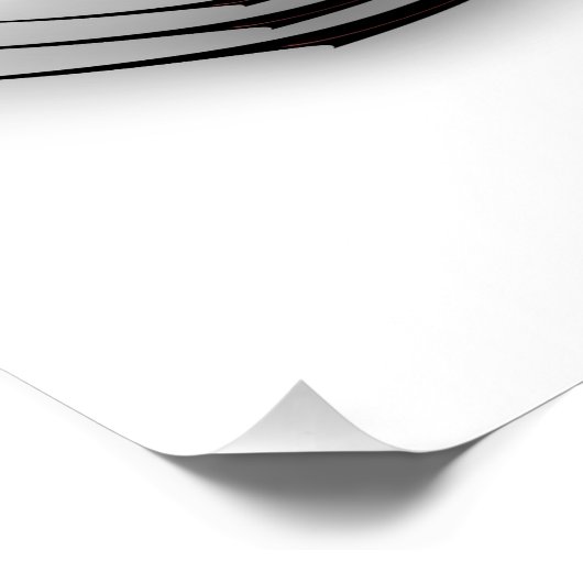 "Roos Bud Thorns Abstraction" Glanzend Poster (Hoek)