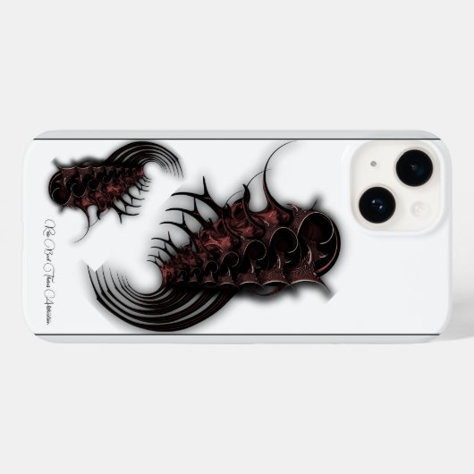 "Roos Bud Thorns Abstraction", iPhone Case (Achterkant (horizontaal))