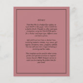 ROOS BUDGET Wedding Dusty Foto OVERLAY Flyer (Achterkant)