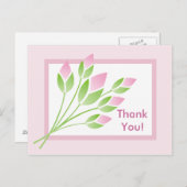 Roos Buds Dank u Briefkaart (Voorkant / Achterkant)