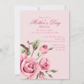 Roos Buds-uitnodiging Kaart (Voorkant)