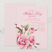 Roos Buds-uitnodiging Kaart (Voorkant / Achterkant)