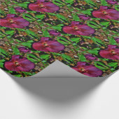 Roos Burgundy Pink Lenten Cadeaupapier (Hoek)