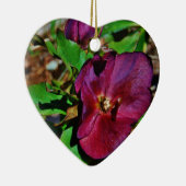 Roos Burgundy Pink Lenten Keramisch Ornament (Rechts)