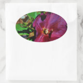 Roos Burgundy Pink Lenten Ovale Sticker (Tas)