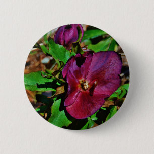 Roos Burgundy Pink Lenten Ronde Button 5,7 Cm