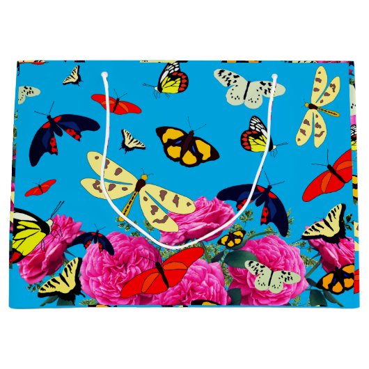Roos Butterfly Groot Cadeauzakje (Voorkant)