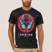 ROOS BUTTERFLY T SHIRT (Voorkant)