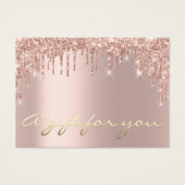 Roos Cadeaubon Drift Eyelash Makeup Hair Visitekaartje (Voorkant)