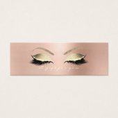 Roos Cadeaubon White PinkGold Lashes Makeup Mini Visitekaartjes (Voorkant)