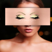 Roos Cadeaubon White PinkGold Lashes Makeup Mini Visitekaartjes