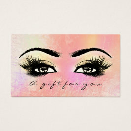 Roos Cadeaubonnen doorgeven Ombre Lashes Makeup Visitekaartje