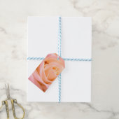 Roos cadeaukaart cadeaulabel (Met Touw)