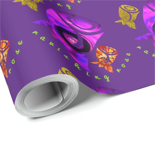 roos cadeaupapier (Rol Hoek)