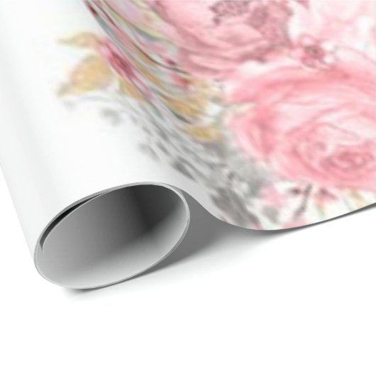 Roos Cadeaupapier (Rol Hoek)