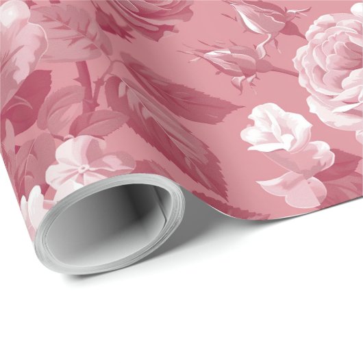 Roos Cadeaupapier (Rol Hoek)