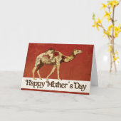 Roos Camel Moederdag Kaart (Gele Bloem)
