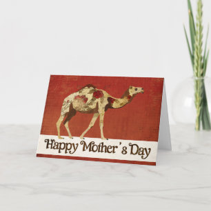 Roos Camel Moederdag Kaart
