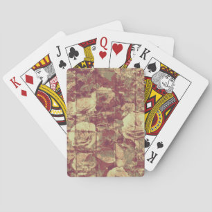 Roos camouflage patroon op gebetonde wandachtergro speelkaarten