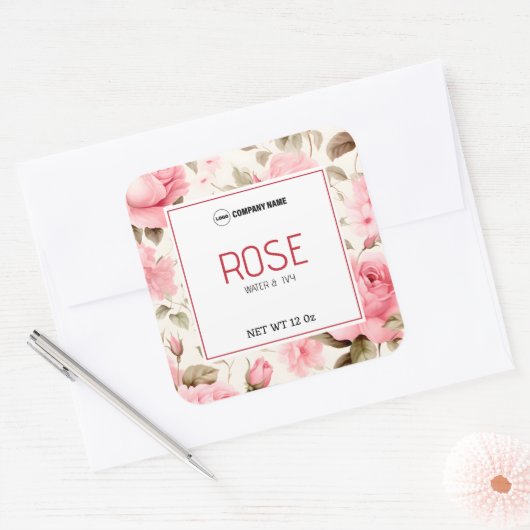 Roos Candle Label Sticker (Envelop)