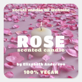Roos Candle Square Sticker