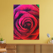 Roos Canvas Afdruk (Insitu (Woonkamer))