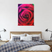 Roos Canvas Afdruk (Insitu (Slaapkamer))