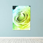 Roos Canvas Afdruk (Insitu (Houten vloer))