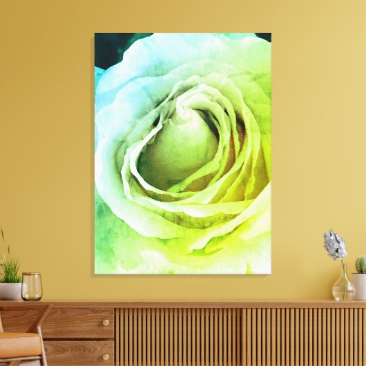 Roos Canvas Afdruk (Insitu (Woonkamer))