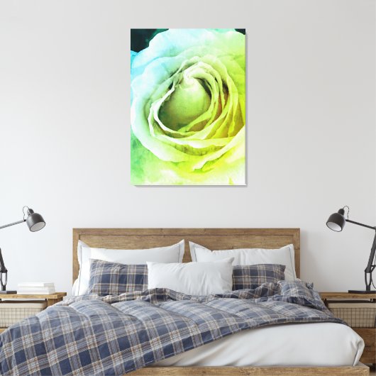 Roos Canvas Afdruk (Insitu (Slaapkamer))