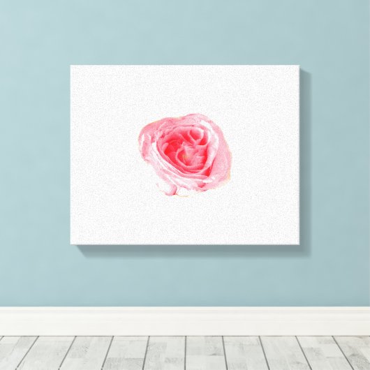 Roos Canvas Afdruk (Insitu (Houten vloer))