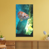 Roos Canvas Afdruk (Insitu (Woonkamer))