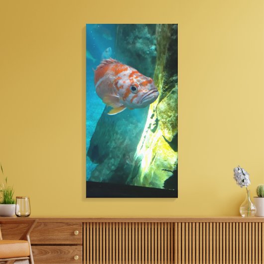 Roos Canvas Afdruk (Insitu (Woonkamer))