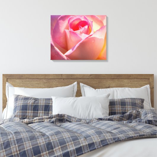 Roos Canvas Afdruk (Insitu (Slaapkamer))